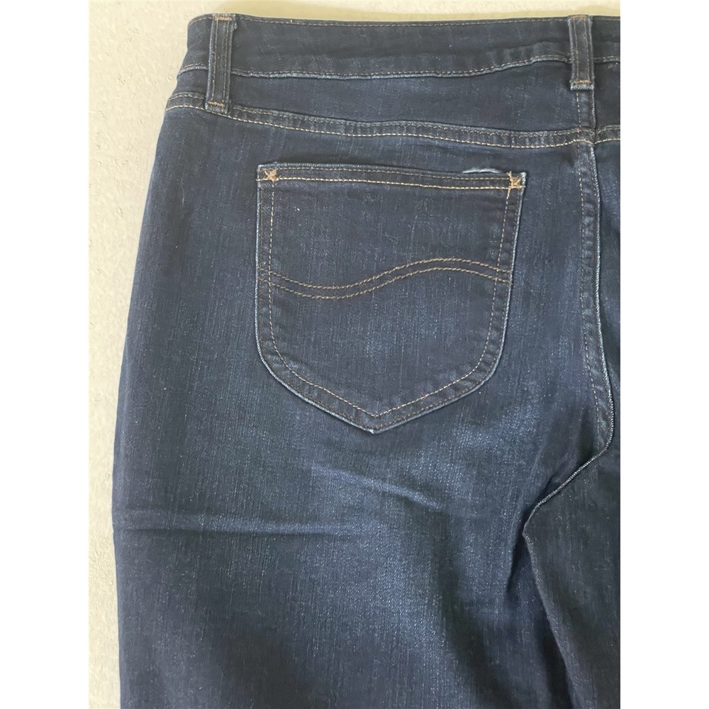 Lee 20L‎ Mid Rise Straight Regular Rinse Stretch Denim Womens Jeans - Picture 9 of 10